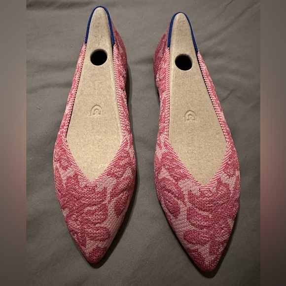 Rothy's The Point II Women's Flats in Hibiscus Chantilly 7.5 NIB - Picture 2 of 16